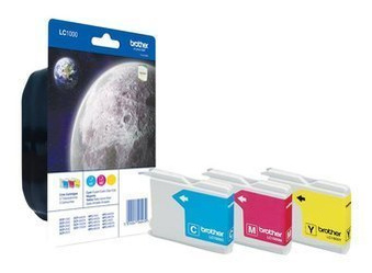 Originální inkousty Brother LC1000RBWBP [CMY] [Tři kusy]