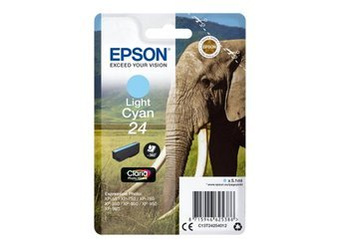 Originální inkoust Epson 24 [T2425] [C13T24254010] [Světle Modrá]
