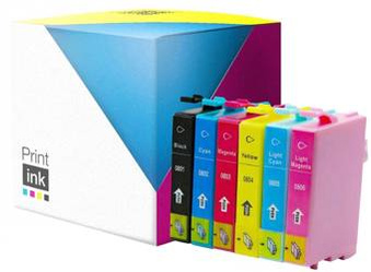 Sada kompatibilních inkoustů Epson T0807 [C13T08074510] [CMYK+L] od Print.ink