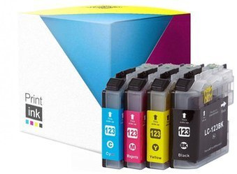 Sada kompatibilních inkoustů Brother LC123VALBP [CMYK] od Print.ink