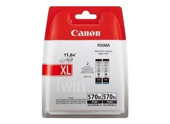 Originální inkoust Canon PGI-570XL BK [0318C001] [Černý] [Dva kusy]