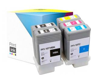 Sada kompatibilních inkoustů Canon PFI-107 [Multi CMYK] od Print.ink