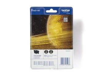 Originální inkoust Brother LC1100BKBP2 [LC1100BK] [Černý] [Dva kusy]