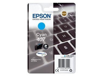 Originální inkoust Epson 407 [C13T07U240] [Modrý]