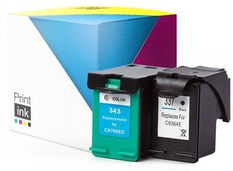 Sada kompatibilních inkoustů HP 337 + 343 [CMYK] od Print.ink