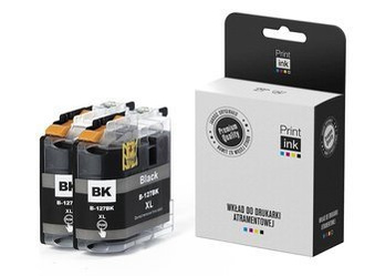 Kompatibilní inkoust Brother LC127XLBKBP [Černý] [Dva kusy] od Print.ink