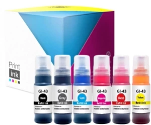 Sada kompatibilních inkoustů Canon GI-43 [CMYK+RGY] od Print.ink