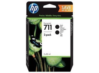 Originální inkoust HP 711 [P2V31A] [Černý] [Dva kusy]