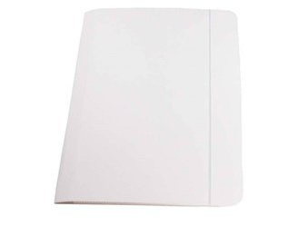 Složka A4 z bílého kartonu s gumičkou 250 g