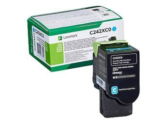 Originální toner Lexmark C242XC0 [Modrý]
