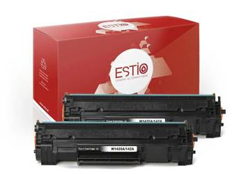 Kompatibilní toner HP 142A [W1420AD] [Černý] [Dva kusy] [Bez Chipa] od Estio