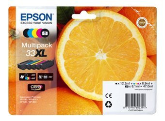 Originální inkousty Epson 33XL [T3357] [C13T33574010] [CMYK] [Sada]