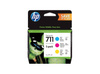 Originální inkousty HP 711 [P2V32A] [CMY] [Sada]