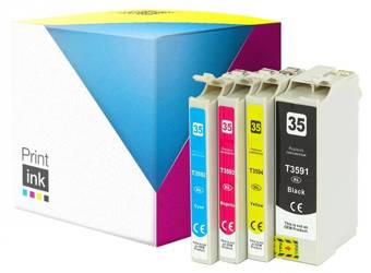 Sada kompatibilních inkoustů Epson 35XL [T3596] [C13T35964010] [CMYK] od Print.ink