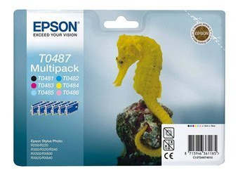 Originální inkousty Epson T0487 [C13T04874010] [CMYK+L] [Sada]