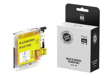 Kompatibilní inkoust Brother LC1100HY-Y [Žlutý] od Print.ink