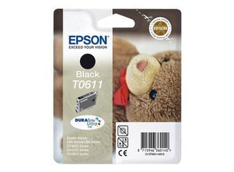 Originální inkoust Epson T0611 [C13T06114010] [Černý]