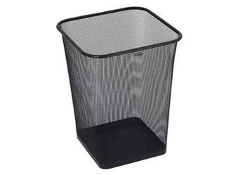 18l černý čtvercový odpadkový koš GR-017 Grand