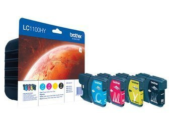 Originální inkousty Brother LC1100HYVALBP [CMYK] [Sada]