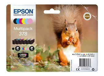 Originální inkousty Epson 378 [T3788] [C13T37884010] [CMYK+L] [Sada]