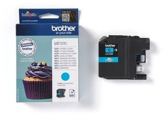 Originální inkoust Brother LC123C [Modrý]