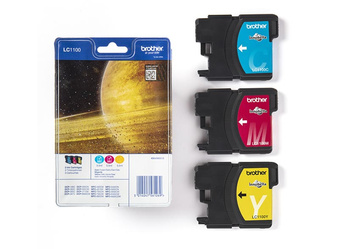 Originální inkousty Brother LC1100RBWBP [CMY] [Tři kusy]