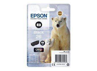 Originální inkoust Epson 26 [T2611] [C13T26114010] [Foto Černý]