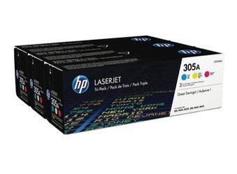 Originální tonery HP 305A [CF370AM] [CMY] [Tři kusy]