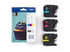 Originální inkousty Brother LC123RBWBP [CMY] [Tři kusy]