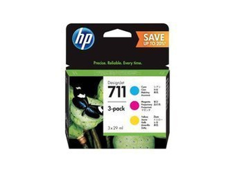 Originální inkousty HP 711 [P2V32A] [CMY] [Sada]