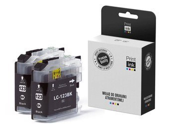Kompatibilní inkoust Brother LC123BKBP [LC123BK] [Černý] [Dva kusy] od Print.ink