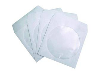 SK Obálka na CD s lepidlem 50 kusů bílá