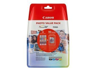 Originální inkousty Canon CLI-521 [2933B010] [CMYK] [Sada]