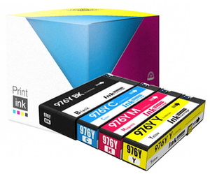 Sada kompatibilních inkoustů HP 976Y [L0S29Y, L0S30Y, L0S31Y, L0S20Y] [CMYK] od Print.ink