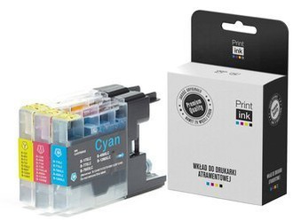 Sada kompatibilních inkoustů Brother LC1280XLRBWBP [CMY] [Tři kusy] od Print.ink