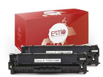 Kompatibilní toner Canon CRG718BK_2 [CRG718BK] [2662B017AA] [Černý] [Dva kusy] od Estio