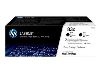 Originální toner HP 83X [CF283XD] [Černý] [Dva kusy]