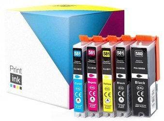 Sada kompatibilních inkoustů Canon PGI-580XXL + CLI-581XXL [CMYK] od Print.ink