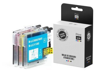 Sada kompatibilních inkoustů Brother LC1100RBWBP [CMY] [Tři kusy] od Print.ink
