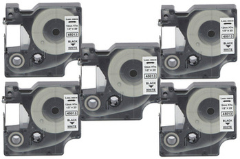 Kompatibilní pásky Dymo D1 [45013] [S0720530] [Černá - Bílá] sada od Print.Label