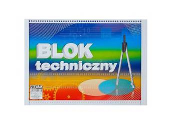 Polygraf White Technical Block 10 listů 160g