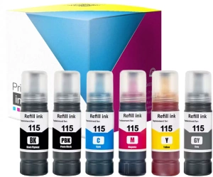 Sada kompatibilních inkoustů Epson 115 [CMYK+GY] od Print.ink