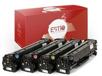 Kompatibilní tonery HP 305X, 305A [CMYK] sada od Estio