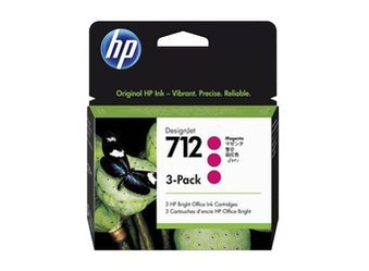 Originální inkoust HP 712 [3ED78A] [Magenta] [Tři kusy]