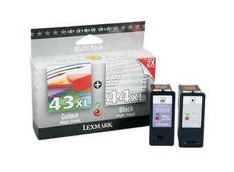 Originální inkousty Lexmark 43XL + 44XL [80D2966] [CMYK] [Sada]
