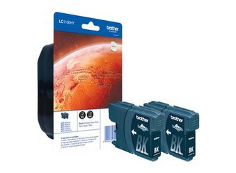 Originální inkoust Brother LC1100HYBKBP2 [LC1100HY-BK] [Černý] [Dva kusy]