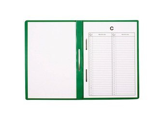 Pořadač z PVC Biurfol s perforací zelený