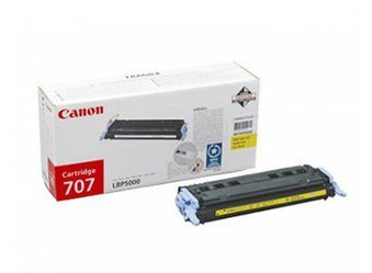 Originální toner Canon 707Y [CRG707Y] [9421A004] [Žlutý]