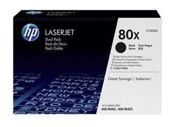 Originální toner HP 80X [CF280XD] [Černý] [Dva kusy]