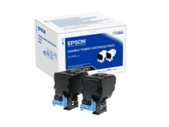 Originální toner Epson 0751 [C13S050751] [Dva kusy] [Černý]